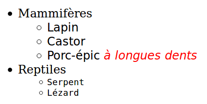 Sélecteurs relationnels